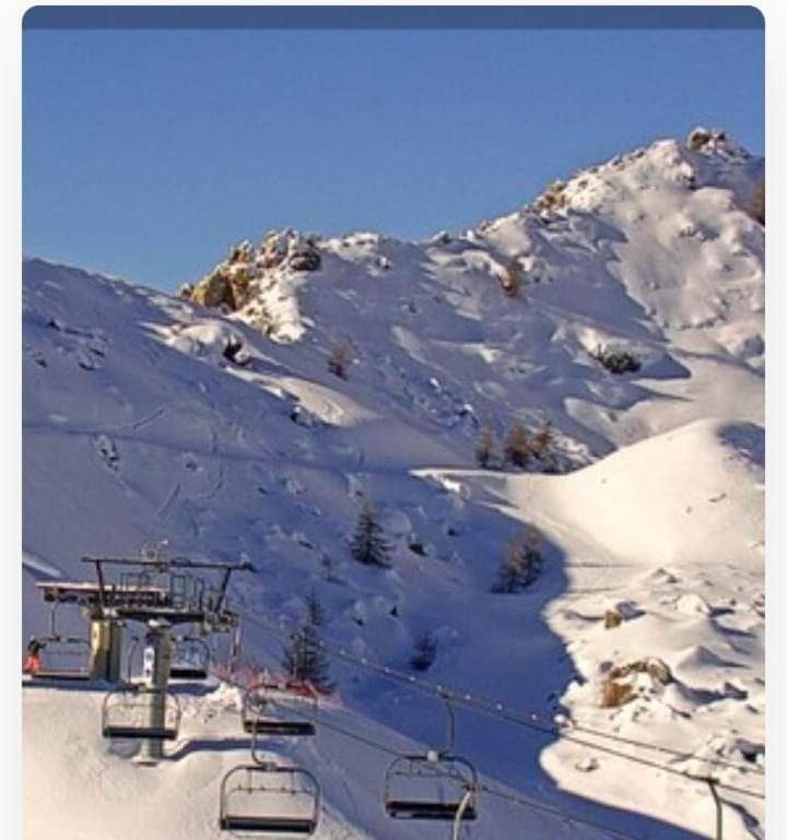 Duplex Cocooning Avec Vue Lac Et Montagnes Savines Kültér fotó